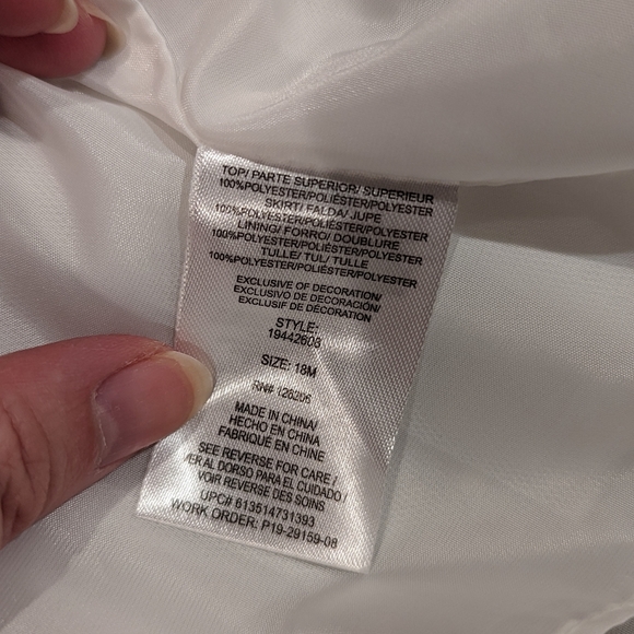 NWT Special Occasion by Marmellata Ivory Formal Dress Size 18M - Picture 5 of 8